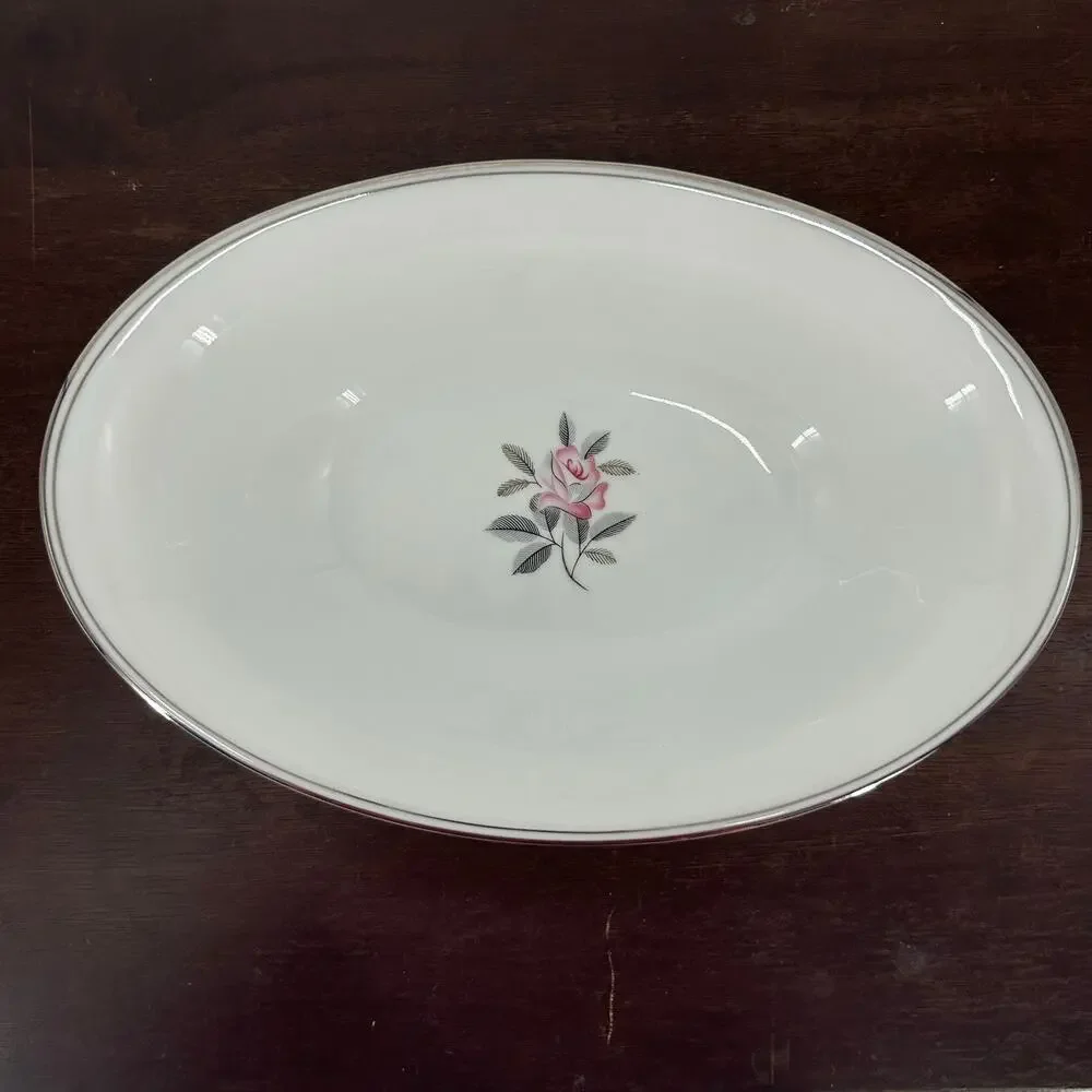 Vintage Noritake Rosales 5790 Oval Vegetable Serving Bowl 10.5